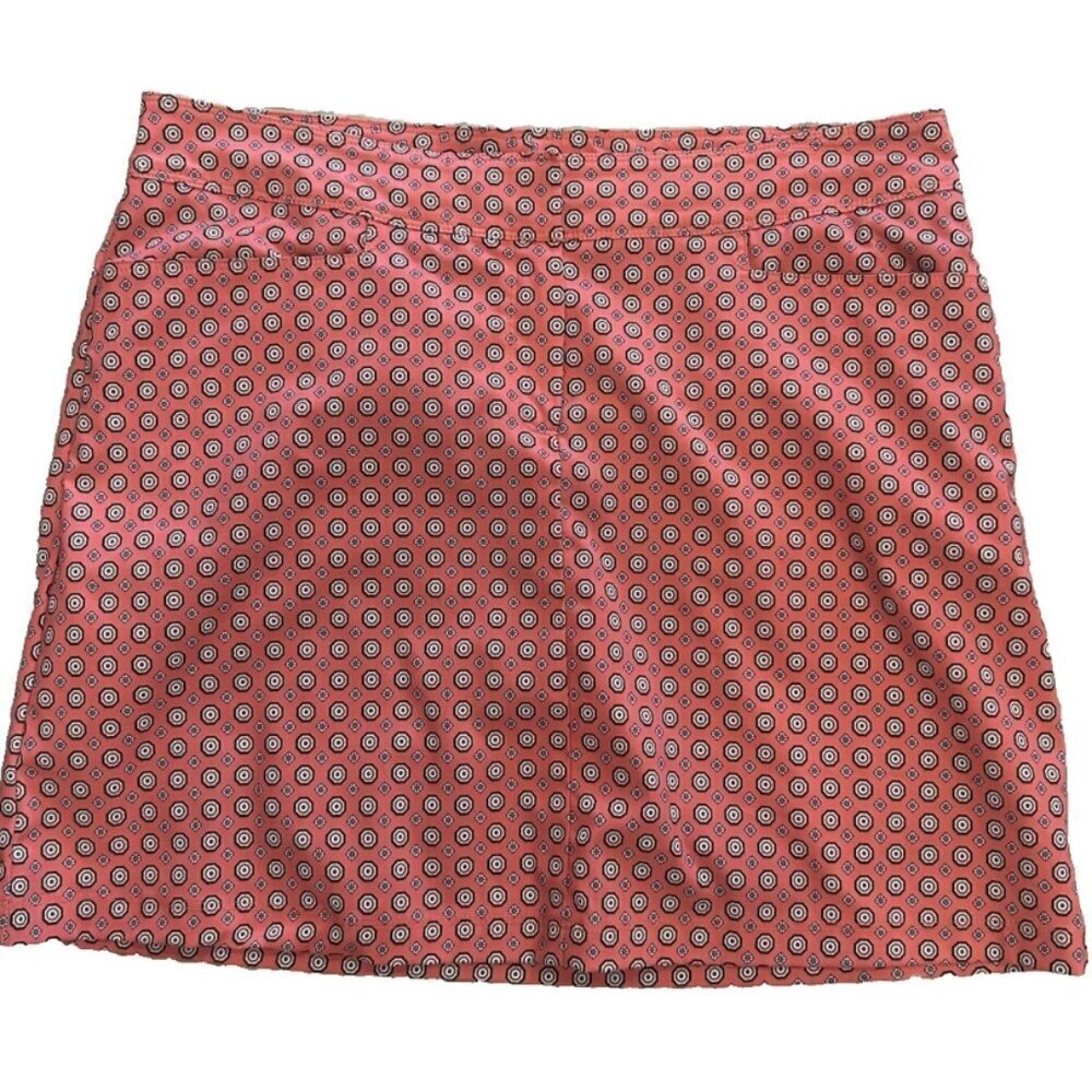 TAIL Women's 12 Coral Pink Stretch Golf Athletic Sportswear Tennis Pocket Skirt